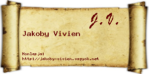 Jakoby Vivien névjegykártya
